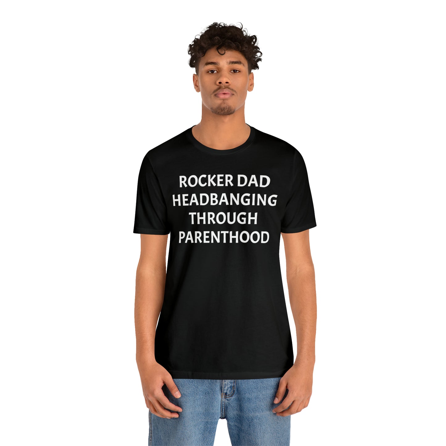 Rocker Dad Headbanging Parenthood - T-Shirt - Cool Father’s Day Shirt - Funny Dad Shirt - Father Figure Shirt - Entrepreneur -  Parenting