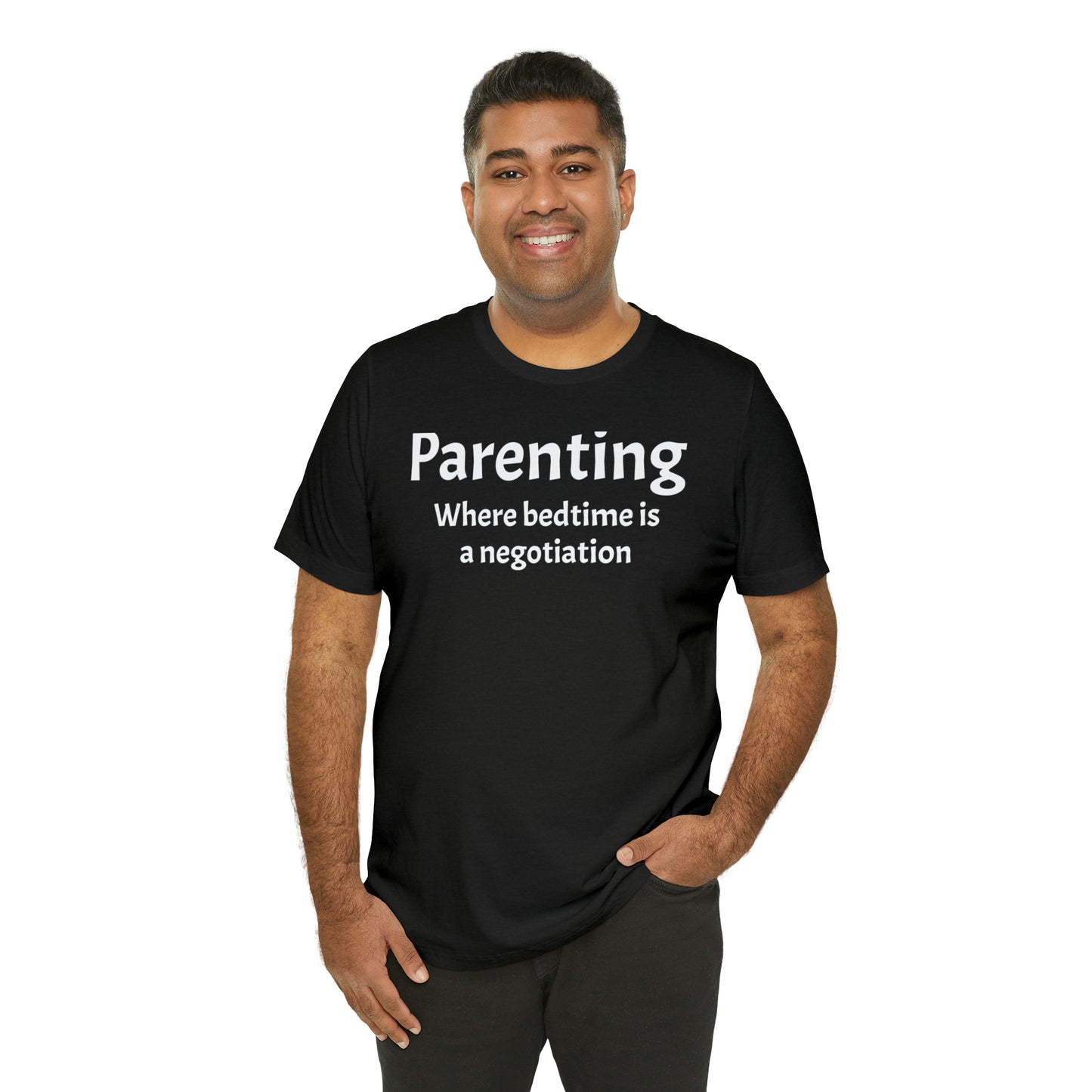 Parenting Bedtime Negotiation - T-Shirt - Cool Father’s Day Shirt - Funny Dad Shirt - Father Figure Shirt - Moms - Mothers - Parenting