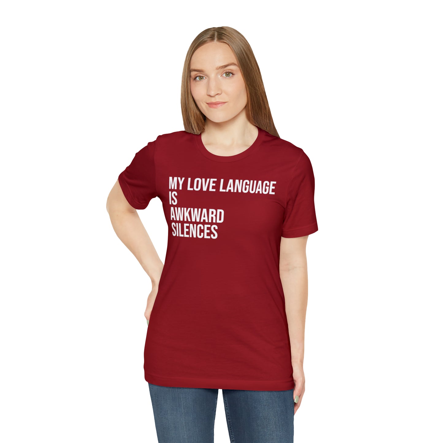 My Love Language Is Awkward Silences Shirt - T-Shirt - Cool Father’s Day Shirt - Funny Dad Shirt - Father Figure Shirt - Entrepreneur - Parenting