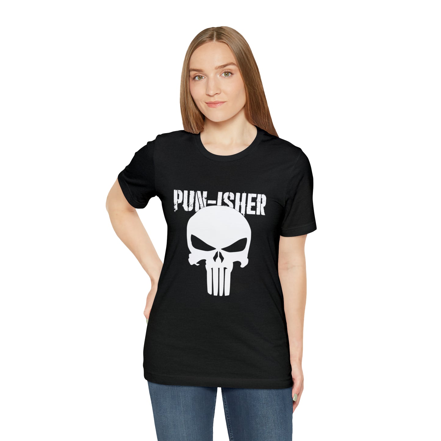 Pun-Isher Punisher Pun Dad Shirt - T-Shirt - Cool Father’s Day Shirt - Funny Dad Shirt - Father Figure Shirt