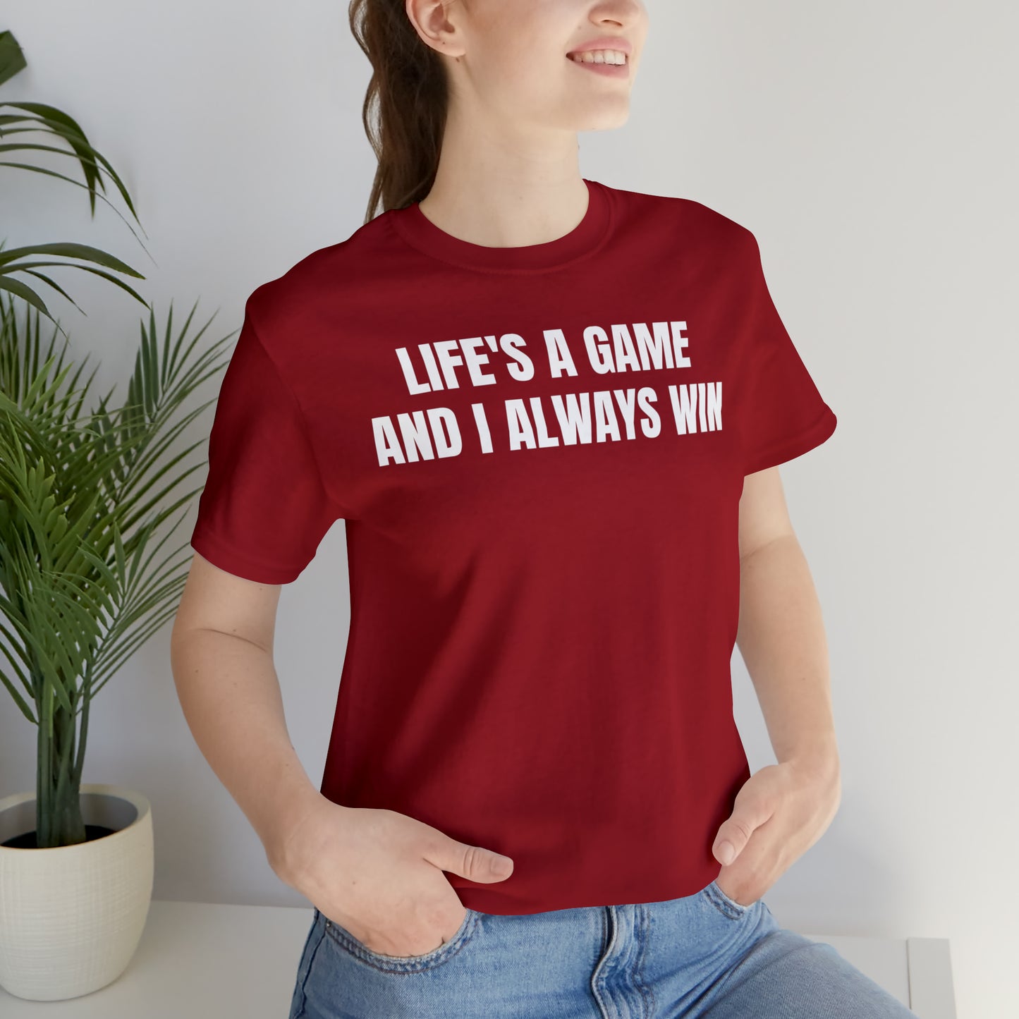 Life's A Game I Always Win Shirt - T-Shirt - Cool Father’s Day Shirt - Funny Dad Shirt - Father Figure Shirt - Entrepreneur - Parenting