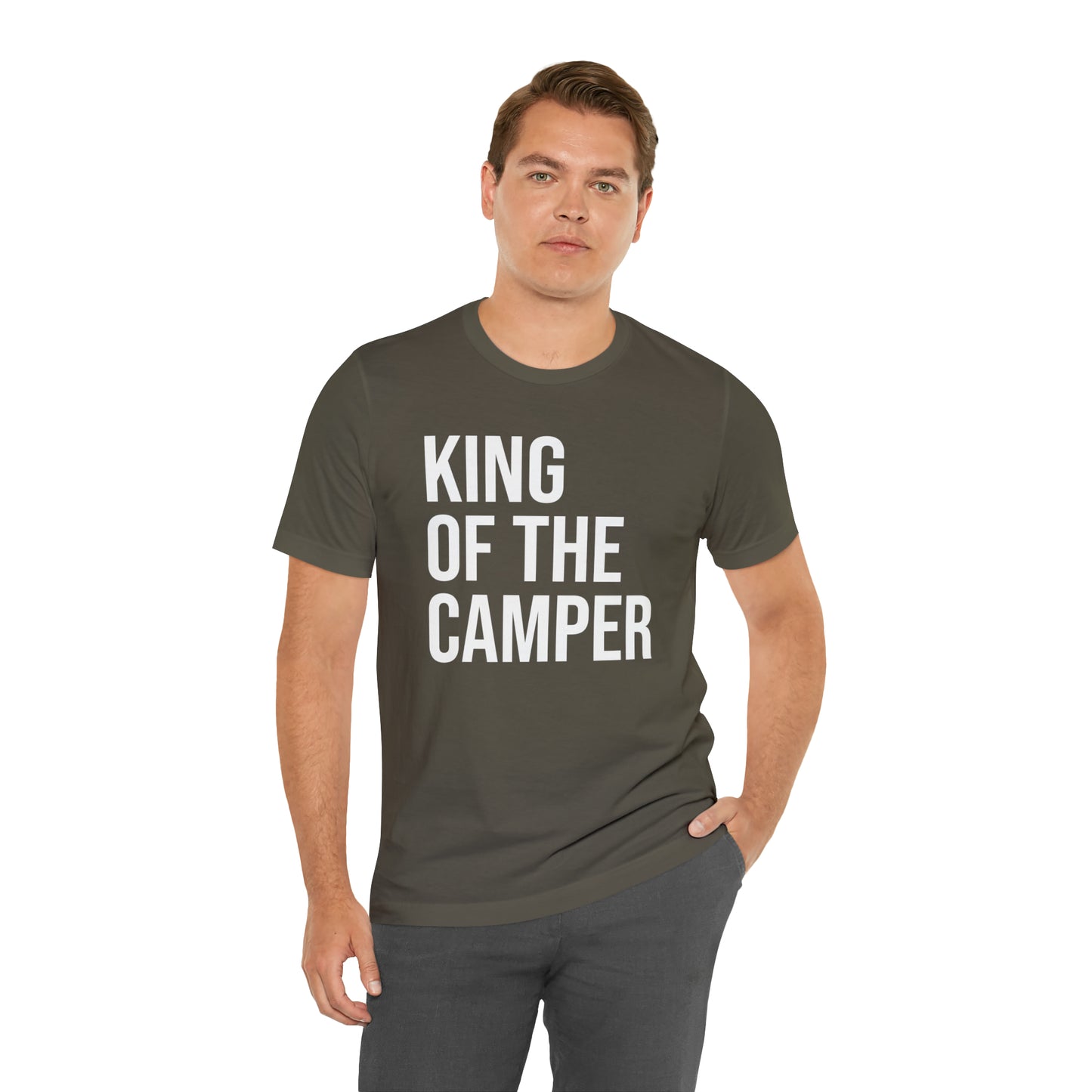 King of the Camper Dad Shirt - T-Shirt - Cool Father’s Day Shirt - Funny Dad Shirt - Father Figure Shirt