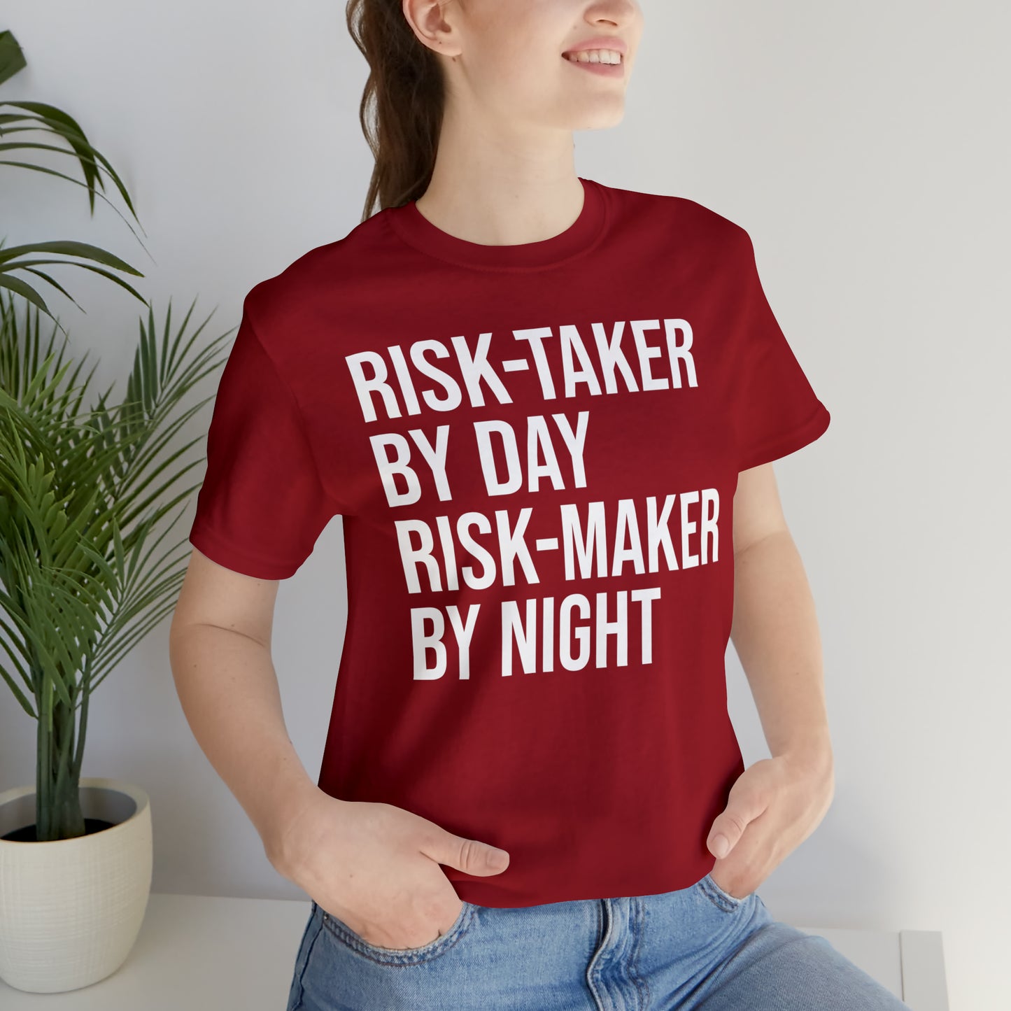 Risk Taker by Day Risk Maker by Night Shirt - T-Shirt - Cool Father’s Day Shirt - Funny Dad Shirt - Father Figure Shirt - Entrepreneur - Parenting - Mom - Mothers