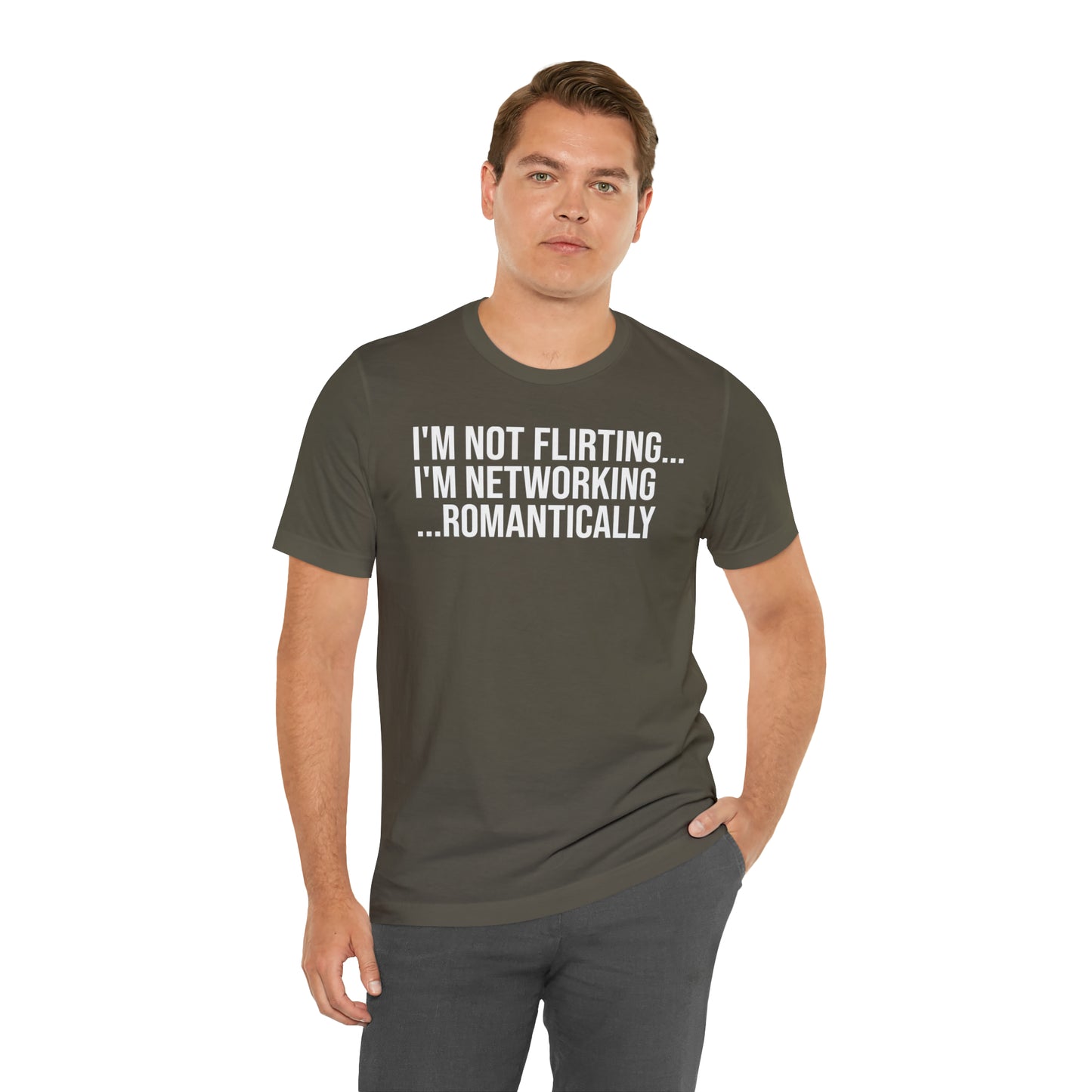 I'm Not Flirting I'm Networking Shirt - T-Shirt - Cool Father’s Day Shirt - Funny Dad Shirt - Father Figure Shirt - Entrepreneur - Parenting