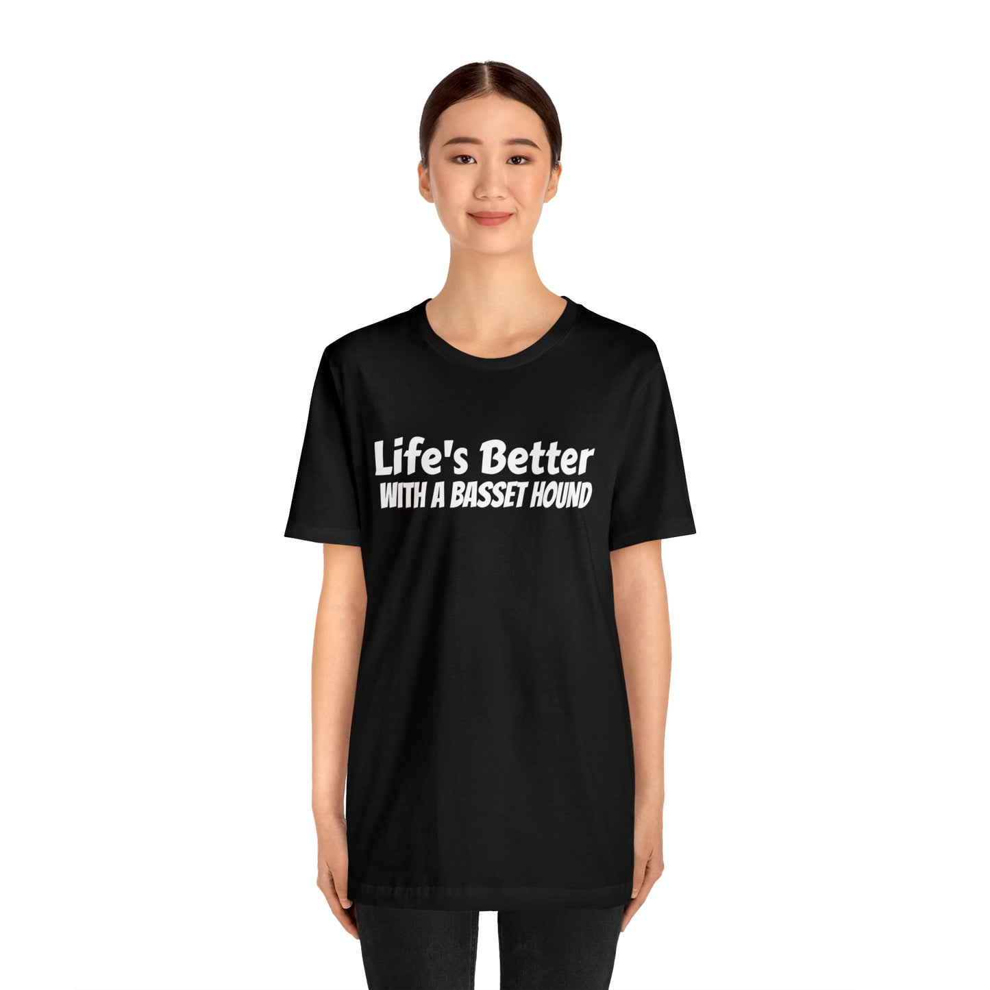 Life's Better with a Basset Dad Shirt - T-Shirt - Cool Father’s Day Shirt - Funny Dad Shirt - Father Figure Shirt