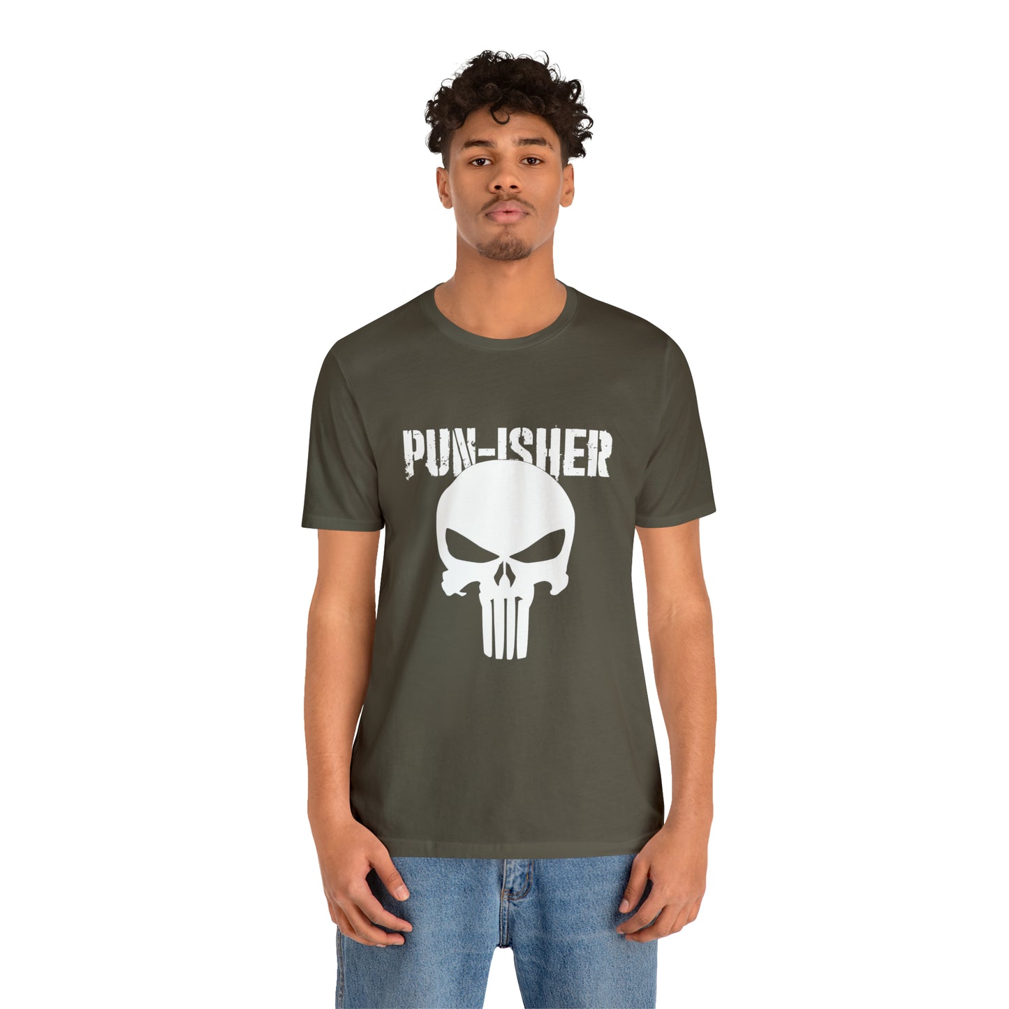 Pun-Isher Punisher Pun Dad Shirt - T-Shirt - Cool Father’s Day Shirt - Funny Dad Shirt - Father Figure Shirt