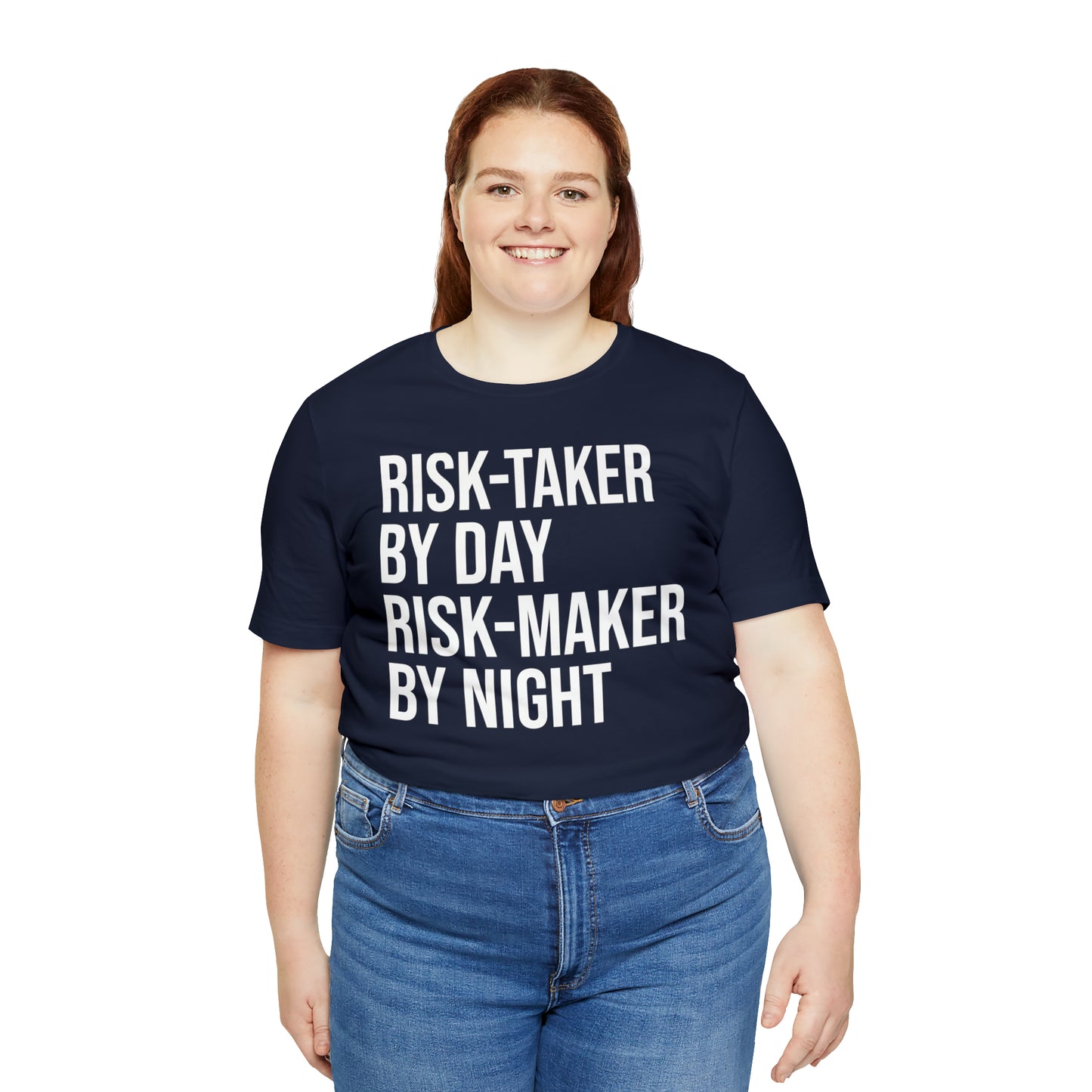 Risk Taker by Day Risk Maker by Night Shirt - T-Shirt - Cool Father’s Day Shirt - Funny Dad Shirt - Father Figure Shirt - Entrepreneur - Parenting - Mom - Mothers