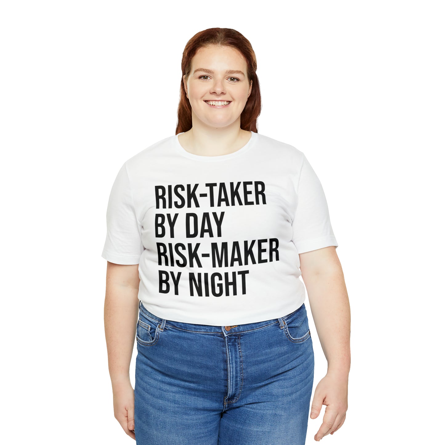 Risk Taker by Day Risk Maker by Night Shirt - T-Shirt - Cool Father’s Day Shirt - Funny Dad Shirt - Father Figure Shirt - Entrepreneur - Parenting - Mom - Mothers