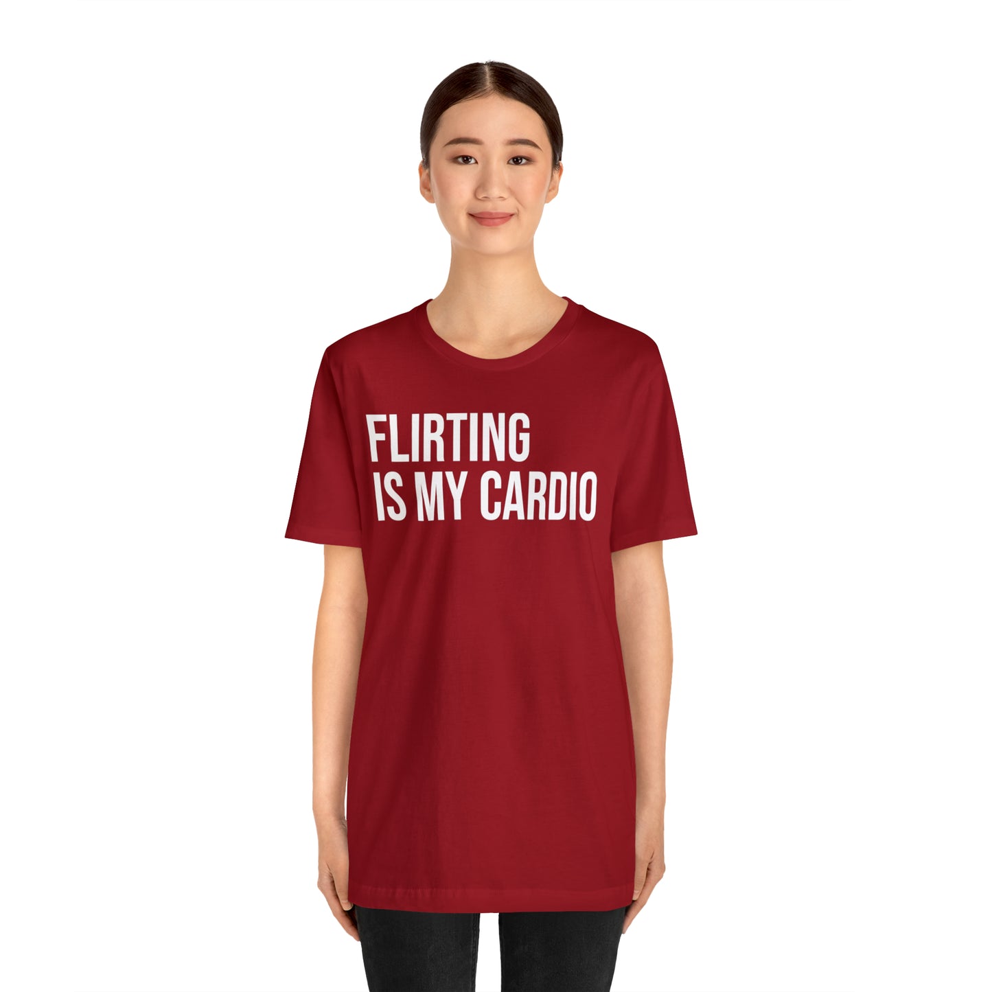 Flirting is My Cardio Shirt - T-Shirt - Cool Father’s Day Shirt - Funny Dad Shirt - Father Figure Shirt - Entrepreneur - Parenting - Mom - Mothers